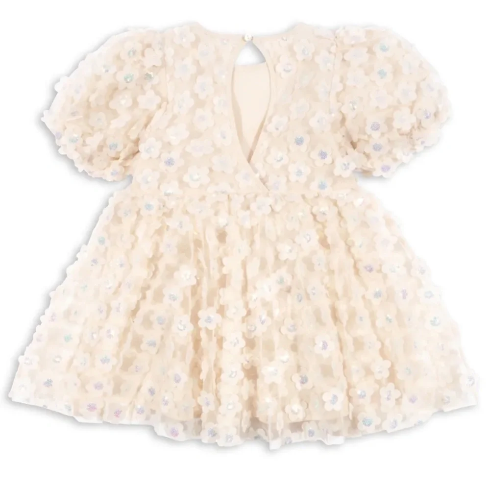 Konges Slojd Sally Dress in Pearled Ivory - Picture 3 of 6